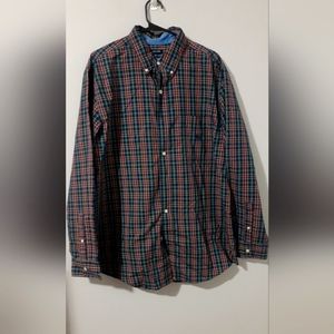 Chaps Ralph Lauren Men's Button Front Casual Dress Shirt Size Large Plaid